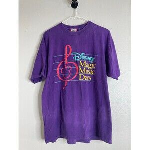 Vintage Disney Magic Music Days T-Shirt • Made in USA • Purple Graphic Tee OSFA